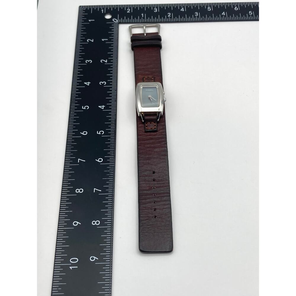 Fossil Big Tic Women's Watch 23mm Fresh Batteries - Adjustable Leather Strap WR - Picture 11 of 13